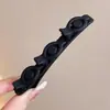 Pinza para el Cabello con Lazo de Terciopelo Rojo para Mujer, Pinza para Flequillo Lateral, Pinza Pequeña de Garra de Princesa, Pinza de Pato para Niños, Accesorio para el Cabello de Año Nuevo