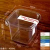 Caja para Pastel Mousse de Tiramisú Caja Transparente Desechable para Empaque de Postre para Hornear Caja para Empaque de Pastel de Mil Capas Venta al por Mayor