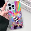 Funda para Teléfono Móvil Punk Europea y Americana Calavera Corazón Pluma Gasa Concha Manzana 18Promax Iphoneair Funda Protectora Divertida