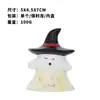 Adornos de Resina de Fantasma Lindo de Halloween, Adornos Pequeños de Dibujos Animados con Sombrero de Bruja, Decoraciones de Halloween para Escritorio y Fiesta