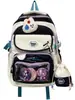 Nuevo Mochila de Estilo Universitario de Aspecto Elevado, Fresca y Dulce, Transparente, para Estudiantes de Secundaria y Preparatoria, Ligera para Viajes, Gran Capacidad