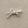 Acessórios de Unha em Liga de Cromo Borboleta Prata Mini Vazada Pequena Borboleta Strass Usável Decorações de Unha com Strass
