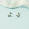 Brincos de borboleta frescos frescos estilo coreano estilo coreano parafusos para levantar orifícios de orelha para dormir Brincos de nicho pequenos e simples das mulheres