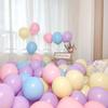 Conjunto de Balões Macaron 10 polegadas Redondos Coloridos Dopamina Balões de Látex Infantis Balões de Decoração de Aniversário