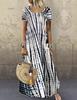 Estilo Coreano Casual Roupas Femininas Gola Redonda Vestido Flare Fornecimento Direto Emagrecedor Solto Manga Curta Novo Estilo