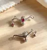 Colgante de lámpara de deseos, comercio exterior, transfronterizo, circonita cúbica en forma de corazón, colgante de lámpara de Aladdin, collar DIY, colgante de deseo