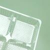 Descartável de quatro furos bolo de feijão verde bandeja interna bandeja de biscoito bandeja de pão Bandeja de gergelim bolo de batata caixa de embalagem de plástico transparente