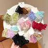Diademas de Colores Amplias Caladas para Niñas, Adecuadas para la Escuela, Bandas para Coletas Altas, Accesorios para el Cabello de Alta Elasticidad