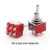 Interruptor basculante de tres posiciones al por mayor en Dongguan MT-0-202-A101-M200-RS interruptor basculante pequeño