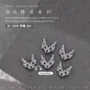 Joyería de circón para arte de uñas Arco de media luna francesa Diamante completo Amor Taladro en forma de V Circón plano Decoración tridimensional para uñas