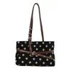 Bolso de Hombro de Lunares Retro, Moderno y Único, Bolso de Mano Sencillo, Estilo Suave, Gran Capacidad, Bolso de Hombro Casual Diario para Mujer