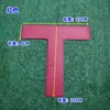 Pegatinas de Posicionamiento Cuadradas Marcadores de Cancha de Fútbol Baloncesto Tenis Marcadores en Forma de L Pegatinas de Piso Línea Punto de Referencia en Ángulo Recto