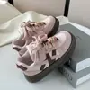 Zapatillas Deportivas para Niños 2025 Otoño Nuevas para Niños y Niñas Bloqueo de Color Zapatos Casuales de Moda para Niños Grandes Zapatos Blancos