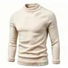 2026 Nuevo Suéter de Invierno Transfronterizo para Hombre, Cuello Alto, Ajustado, Engrosado, Forro Polar, Cálido