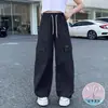 Pantalones de trabajo para niñas, nueva colección verano 2026, corte holgado y estilizado, pantalones largos casuales de secado rápido para niñas mayores