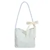 Bolso Pequeño Cuadrado Estilo Dulce al por Mayor para Mujer Otoño 2025 Nuevo Bolso de Hombro Cuadros con Lazo Versátil Bolso de Axila