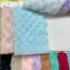 Toalla de forro polar coral de franela de doble cara con tejido jacquard de piña, para uso doméstico, absorbente.