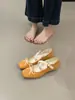 Zapatos Mary Jane con Estampado de Leopardo para Mujer con Tacón Oculto de 4.5 cm, Nuevo Estilo 2026, Zapatos de una Sola Pieza de Boca Baja, Tacones Altos Elegantes para Primavera y Verano