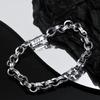 Joyería de Mano de Plata Esterlina S925 para Hombre Estilo Coreano Dadongmen Personalizada Hecha a Mano Pulsera Entrelazada Plata Antigua Joyería Compra al por Mayor