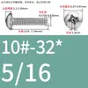 Tornillos de Cabeza Pan Cruzada de Acero Inoxidable Estándar Británico y Americano con Agujero Pasante Hueco y Agujeros para Tornillo Roscados Unc/Unf
