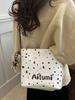 Bolso de mujer 2024 nueva moda simple retro textura estilo occidental bolso de hombro coreano simple para todo uso para ir al trabajo bolso tipo cubo