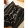 Ótimo Custo-Benefício! Forrado com Fleece, Grosso, Macio, Sensação de Nuvem, Cintura Elástica, Calça Casual de Corte Reto, Calça Larga Solta para Mulheres, Novo para o Inverno
