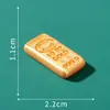 Paisaje en Miniatura Bol de la Fortuna de Año Nuevo Bolsa de la Suerte Barra de Oro Artesanías de Resina Accesorios Decorativos DIY Pequeños Adornos Dorados