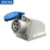 Conector de Acoplamento ZDCEE à Prova d'Água para Aviação Industrial Não à Prova de Explosão, 3 Furos, 4 Pinos, 5 Pinos, 16A/32A, Macho e Fêmea