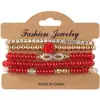 Pulseiras Europeias e Americanas Transfronteiriças Mais Vendidas Novas Pulseiras Boêmias Criativas com Borla Multicamadas com Miçangas Joias da Moda