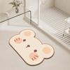 Alfombra Absorbente de Baño de Terciopelo con Dibujos Heterosexuales de Tecnología, Alfombrilla Antideslizante para Suelo de Puerta de Baño, Alfombra de Secado Rápido, Venta al por Mayor