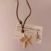 Collar con Colgante de Corazón Trenzado Retro para Mujer en Verano con Falda, Cadena Larga para Suéter, Accesorios Versátiles Diarios para Fiesta de Estudiantes