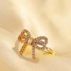 Ins terno na moda banhado a ouro anel feminino simples pérola banhado a ouro 14k anel aberto de alta qualidade mão jóias atacado