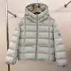 Sudadera con capucha Nube de Tijera Chaqueta de Algodón Acanalado para Mujer Invierno Nuevo Ligera Petite Corta Exterior Casual Abrigo Cálido para Mujer