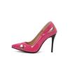 Zapatos de Mujer Talla Grande Puntiagudos Huecos Zapatos de Tacón Alto Sexys talla grande Comercio Exterior T2610