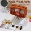 Necessaire de Viagem, Bolsa de Cosméticos, PVC à Prova d'Água, Bolsa de Mão Portátil, Armazenamento de Grande Capacidade, Transparente, Visível, Design de Desenho Animado Fofo