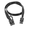 Cable de módulo de tarjeta gráfica 6PIN revolución 6 2 macho 6 a 8 cable plano 18AWG todo cobre 20 cm a 100 cm