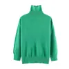 Para Comercio Exterior Europeo y Americano Transfronterizo Ropa de Mujer, Popular en Aliexpress, Otoño Sencillo Versátil Multicolor Suéter de Punto Cuello Alto