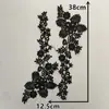 Blanco y negro I bordado de poliéster calado encaje soluble en agua para coser decoración DIY a juego accesorios para ropa accesorios para cuellos