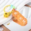 Chaveiro Inspirador Fofo com Texto, Porta-Chaves Fofo, Pingente de Sino, Chaveiro de Acrílico, Presente de Decoração para Bolsa