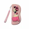 Estuche Popular de Silicona para Gafas, Impermeable y a Prueba de Polvo, Patrón Personalizado, DIY, Portátil, Ligero, Caja de Almacenamiento para Gafas con Acabado de Alta Calidad