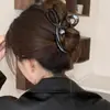 Presilha Tubarão Cor de Café Novo Modelo 2025 Presilha de Cabelo de Alto Valor para Cabelos Grossos, Presilha de Cabelo Floral Meio Preso, Presilha de Cabelo Mais Vendida no Atacado