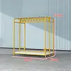 Estantería de exhibición para tienda de textiles para el hogar, juego de cuatro piezas, soporte de exhibición para edredón, almohada, ropa de cama, estantería de isla de doble cara para tela