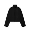Atacado de fabricante de roupas femininas transfronteiriço 2026 nova jaqueta bomber com zíper e gola alta de manga comprida estilo europeu e americano