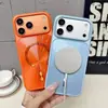 Nuevo modelo adecuado para funda de teléfono magnética Apple 18 Pro Max, funda de PC, cubierta protectora colorida mate anti-caídas para iPhone 17