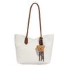 Nova Bolsa Tote Lisa Casual de Verão 2025 para Mulheres para Ir ao Trabalho Bolsa de Ombro de Grande Capacidade Moda Bolsa de Braço