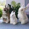 Adornos de animales de pelo de conejo de simulación, juguetes de animales de conejo de simulación, decoraciones para el hogar al por mayor