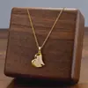 Comercio Exterior de Amazon Venta Caliente Collar de Acero de Titanio Temperamento Femenino Circonita Microincrustada Personalidad Cadena para Clavícula de Alto Sentido Colección Joyería