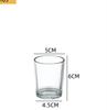 Taza de Vidrio Transparente para Velas DIY Portavelas de Aromaterapia Contenedor de Velas Aromáticas Adornos Recipientes Utensilios Transparente Gran Capacidad