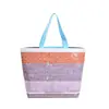 Bolsa de Tote Tejida Laminada de PP con Patrón de Logo Personalizado, Impermeable, IP de Marca, Regalo Cultural y Creativo, Bolsa Publicitaria de Compras, Personalización