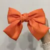 Horquilla de Lazo Rojo Estilo Coreano Lazo Sobredimensionado Tocado Celebrante Cibernético Horquilla de Lazo de Satén Clip de Primavera Clip Superior